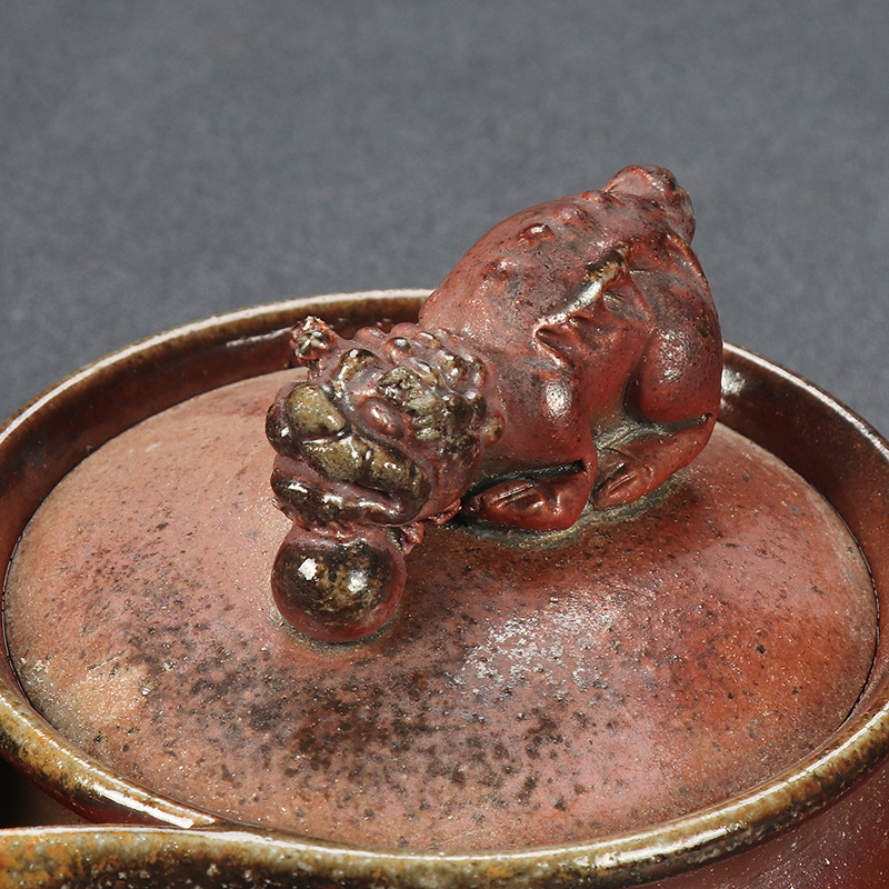 Artisan fairy hand embryo to burn pot of pure manual lid bowl of Aquarius kung fu tea tea, coarse pottery hand grasp pot