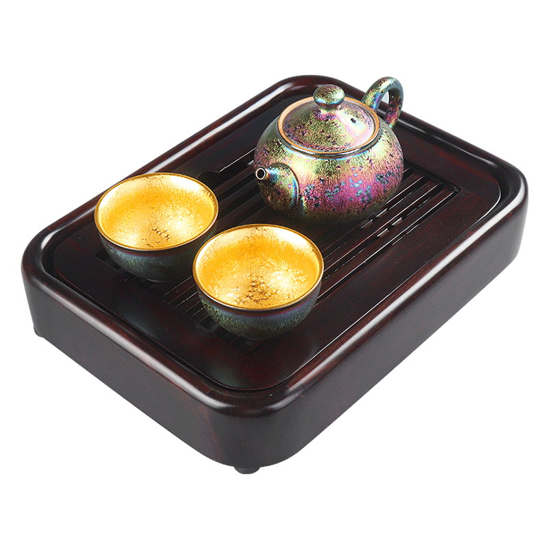 As a pot of gold see colour cup four fairy ceramic cup sample tea cup single CPU built lamp that Japanese kung fu tea tea tray