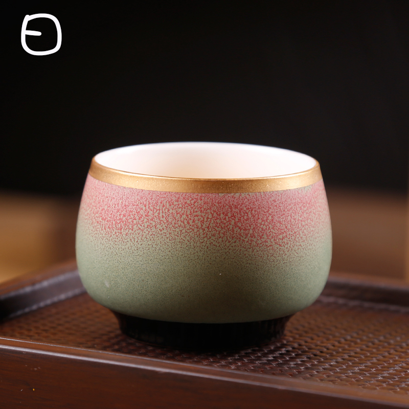 Variable seasons of building ceramic sample tea cup lamp cup master cup stars four color tea red glaze, a single CPU