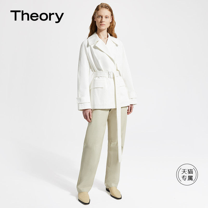 Theory 女式短款工装风衣 J0104407 S码2.9折$170.68 海淘转运到手约￥1244 国内￥2560