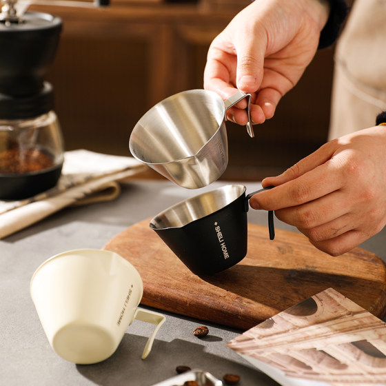 Sheli Coffee Extract Cup 측정 컵 커피 에스프레소 컵 커피 머신 액체 304 스케일 스틸 온스 컵 Sheli Coffee Extract Cup 측정 컵 커피 에스프레소 컵 커피 머신 액체 304 스케일 스틸 온스 컵