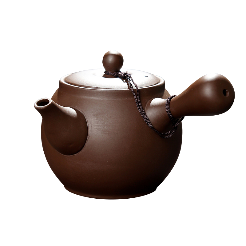 Household it pure manual kung fu tea set big ore single pot, purple clay teapot ceramics creative beauty tea