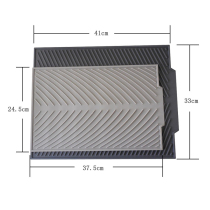 Silicone Drain Mat Kitchen Dry Mat Silicone Drain Mat Fruit Vegetable Pan Bowls Ladypan Drain Cushion Size