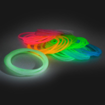 Spot luminous small bracelet specifications diameter 55*2 5mm stall explosion Korean version of silicone fluorescent color fine hand