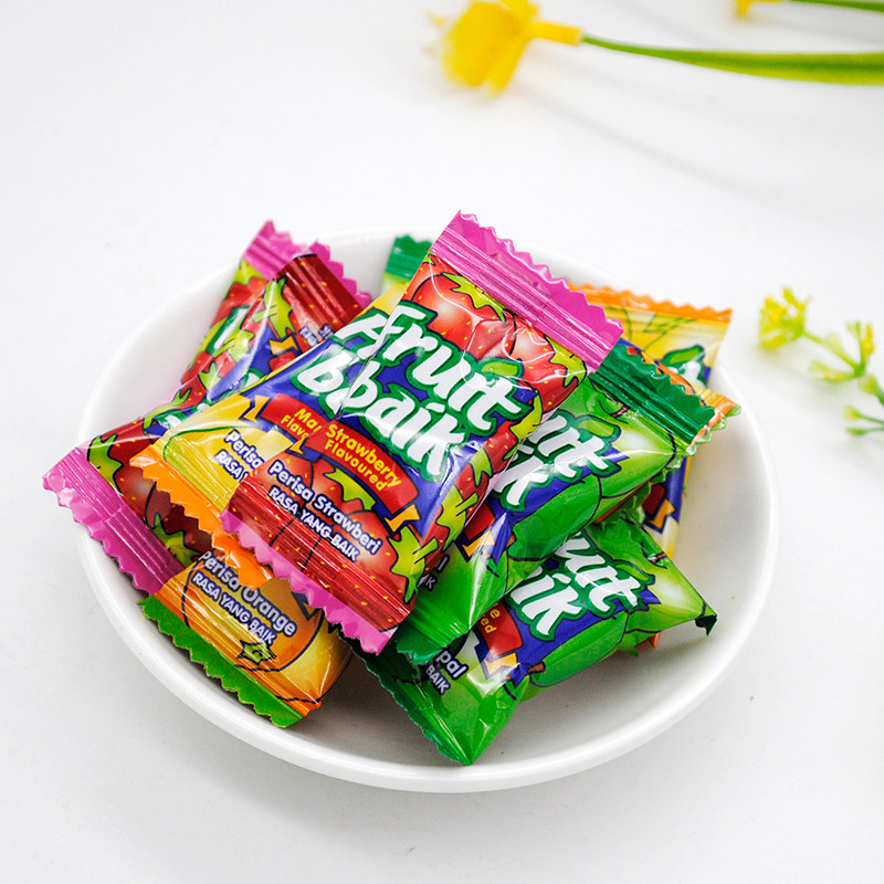 糖果包邮马来西亚原装进口adm fruitbaik果超瑞士糖年货零食 500g