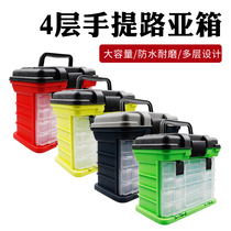 Mobile Road Subbox Multifunction Road Subbox Iso Fishing Box Fishing Gear Containing Case Multilayer Double Fishing Case
