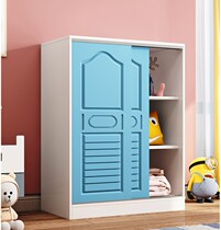 Childrens small wardrobe 1 2 m high 1 6 small 160cm Bedroom short section 1 m 2 Low closet wood Easy 120