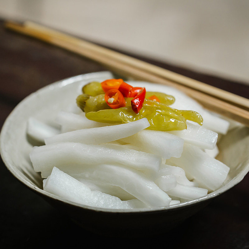 天猫第二份5.9!元正宗泡椒腌萝卜条450g