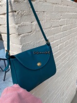 You Green IAC Self-formulated Soft Leather Pina Green Autumn Winter New Pints Han Wind Retro single shoulder diagonal satchel bag