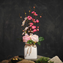 Simulation flower Plum Blossom Art flower arrangement living room flower table set floral table silk flower decoration flower artificial flower decoration