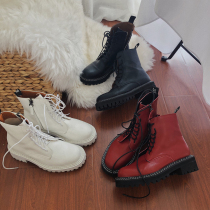 Xu Lin mini high-top casual shoes women 2020 spring new net red Martin boots British Wind locomotive short boots