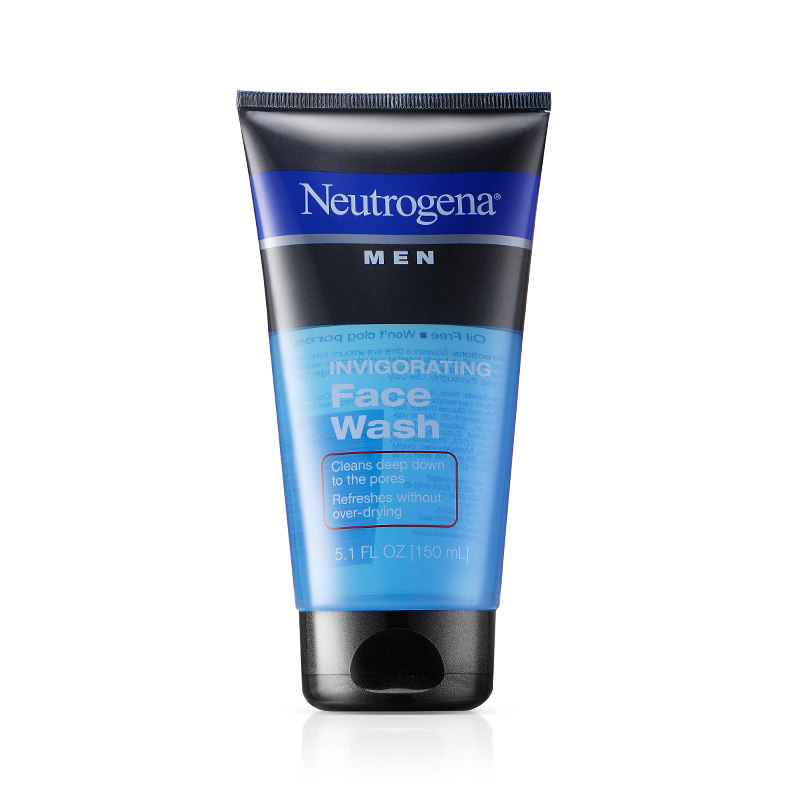 neutrogena露得清洗面奶控油祛痘改善黑头补水去黑头男士洁面乳
