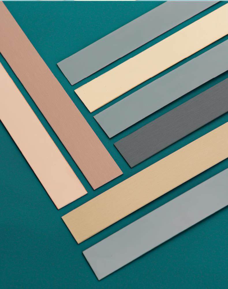 瓷砖.黑钛金不锈钢装饰线条金属包边收口条t形沙发开槽u型天花吊