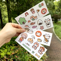 Little sister DIY Cup PVC sticker cute waterproof sticker thermos cup cute original decorative sticker