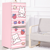 Fridge stickers Decorative Sticker full sticker WATERPROOF OIL-PROOF AIR CONDITIONING WITH SELF-ADHESIVE CREATIVE RETOUCHING STICKER BLACK GLUE REMOVABLE PATCH