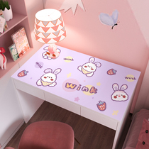 ins wind mesh red students dorm room dorm room leather tablecloths waterproof anti-oil pvc table cushion lovely girl hearts leather cushion