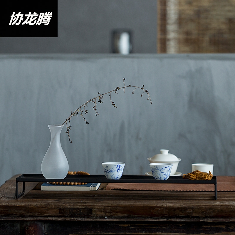 Association between Japanese, wrought iron tea stall le iron rich ancient frame, the tea set to receive much treasure cabinet teahouse show kunfu tea