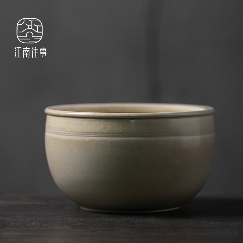 Jiangnan tea set built water tea to wash hand past dust firewood wide expressions using for wash the ceramic cups tea accessories dross barrels