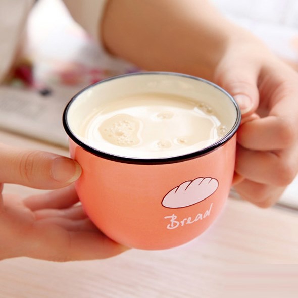 Creative move charming without cover coffee cup delicate mark cup glass ceramic cups with cover not milk cup