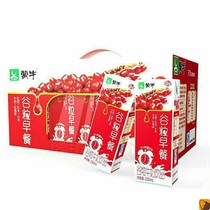 New Mengniu grain breakfast milk 250ml * 12 boxes of red bean red rice sorghum grain milk drink