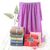 Coral velvet super soft baby bath towel absorbent quick-drying thickened large size does not lose hair home childrens baby bath towel