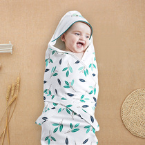 Newborn baby hug quilt double-layer cotton summer thin section newborn supplies delivery room wrap swaddling towel to go out wrap