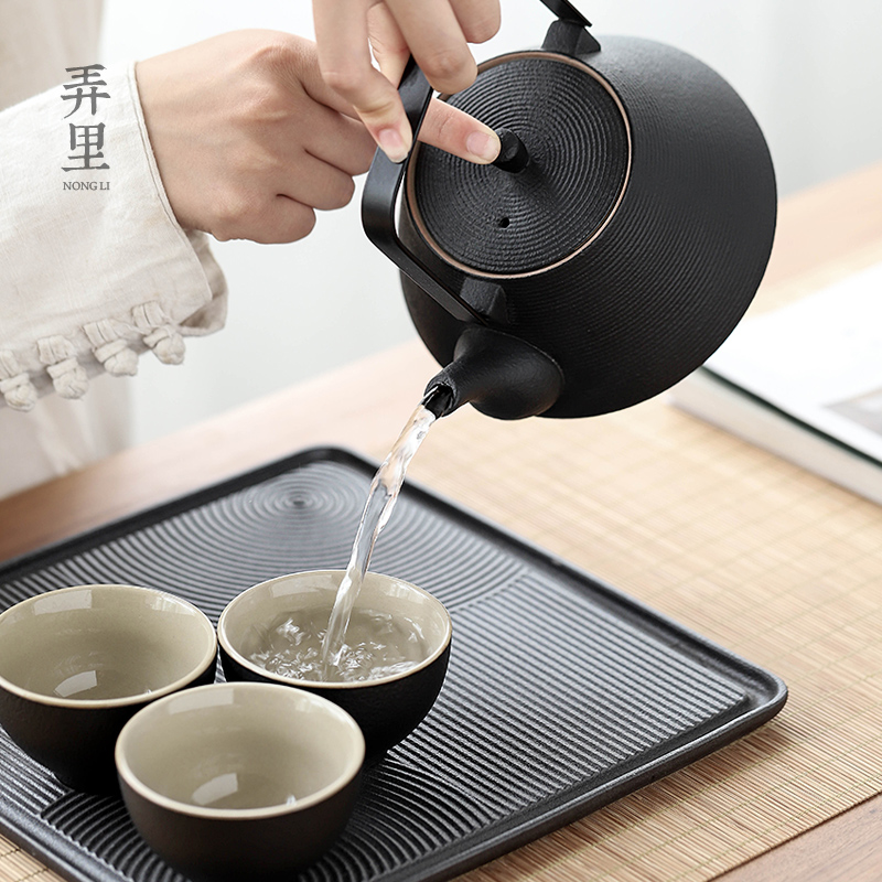 Get in | dry landscape of a complete set of tea tray was Japanese zen contracted household utensils set ceramic cups a pot of two cups