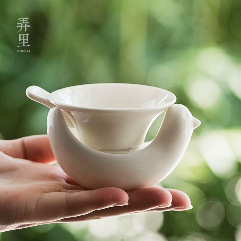 The Get | in dehua white porcelain) kung fu tea accessories ceramic checking tea tea strainer screen pack of tea