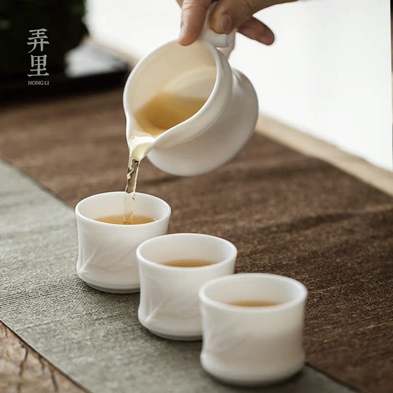 The Get | in dehua white porcelain ceramic fair keller cup against the hot word parts and tea cup and cup tea points)