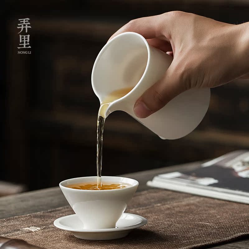 The Get | public fair cup of dehua white porcelain cup) in suit kung fu tea tea tea sea points, zen ceramics