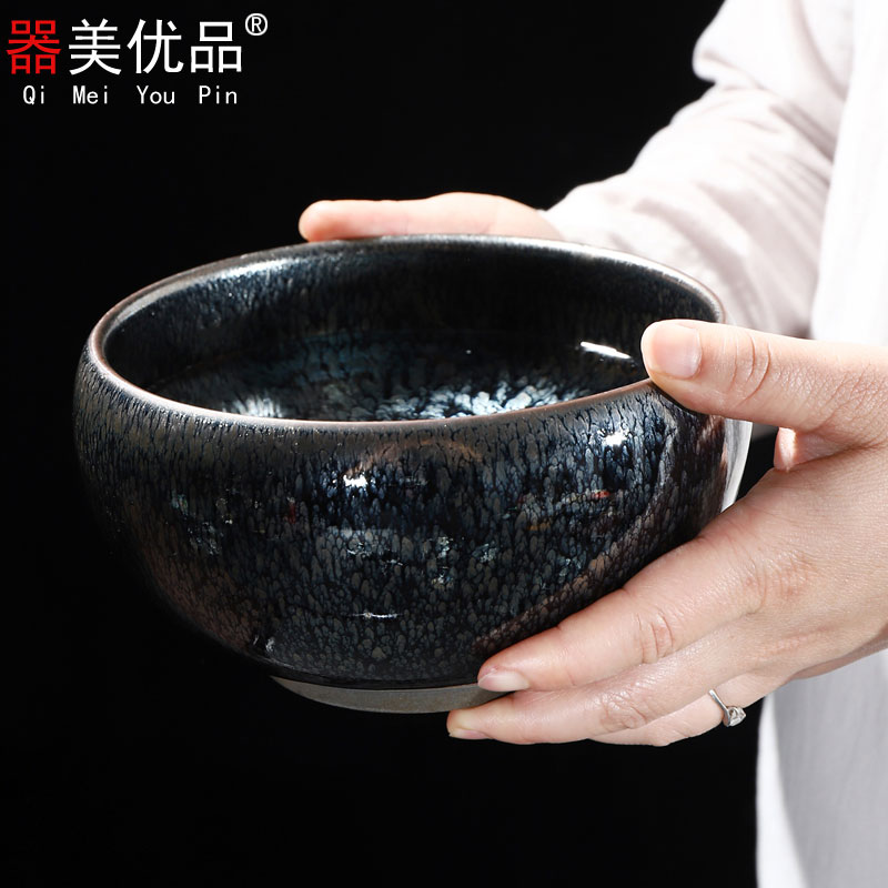 Implement the optimal variable tea ceramic bath obsidian change always built kung fu tea tea red glaze, the spare parts