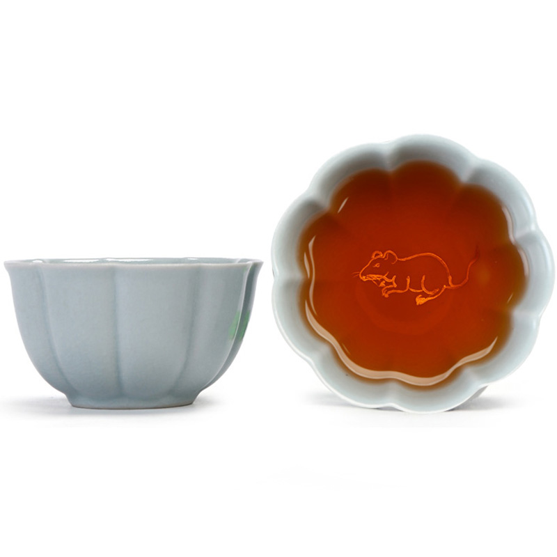Implement the best tea with hand - made open piece of silver sample tea cup your up wall 999 sterling silver cup ceramic cups of tea cups