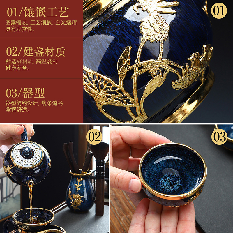 Implement the optimal product of jingdezhen ceramic teapot manually set question lamp that drawing make tea, household utensils single pot of gifts