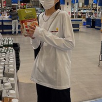 Carhartt Carhartt European and American simple letter embroidery logo long-sleeved t-shirt couple loose casual bottoming shirt