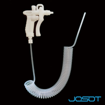 Imported raw material JOSOT Qiaosong white pure pp water gun nitrogen gun transparent spring hose corrosion resistance acid and alkali resistance