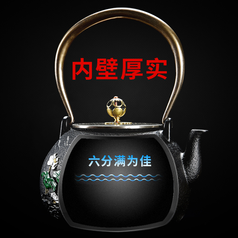 Iron pot of cast Iron tea electric TaoLu Iron pot of boiled tea tea kettle black tea boiled tea boiled tea stove household