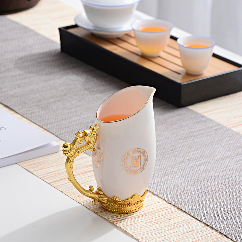 White ceramic fair keller points tea ware kung fu tea sets tea accessories cup hot tea sea home