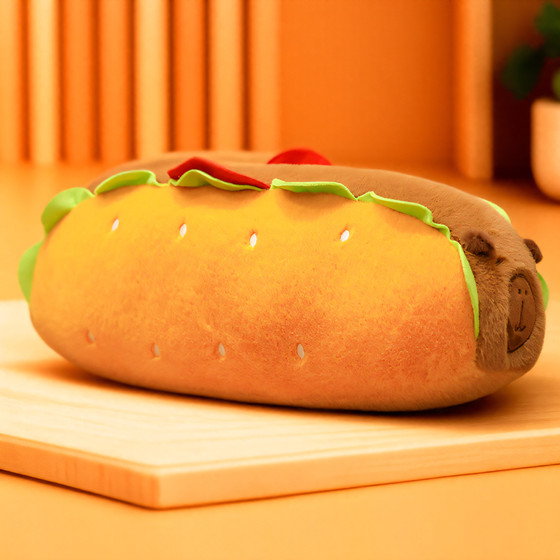 Simulated hot dog Kapi Bara Bala Hamburger pillow Capybar Hot Dog Long Stick Plush Doll Bedroom Cushion Soft
Simulated hot dog Kapi Bara Bala Hamburger pillow Capybar Hot Dog Long Stick Plush Doll Bedroom Cushion Soft
