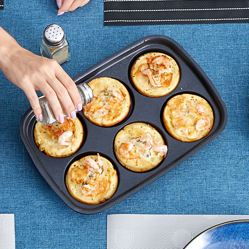 british mofei multi-functional cooking pot accessories six disc flat baking plate meatball plate fried egg pancake rougamo plate