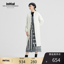 initial autumn and winter bubble sleeve embossed cotton clothes casual long jacket temperament female