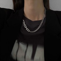 Necklace Mens Superior Sense Hollowed-out Chain Splicing Neutral Necklace of Men and Women Chauchai Lukewarm Wind Hip Hop Nets Red