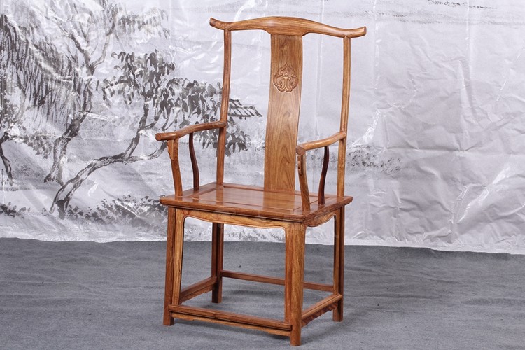 木将军中式宫廷家具非洲花梨四出头官帽椅明清椅红木椅子