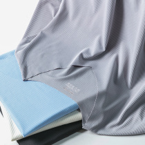 Ice silk Seamless T-shirt mens short sleeve summer thin slim stretch striped sports quick-drying top half sleeve body shirt tide tide