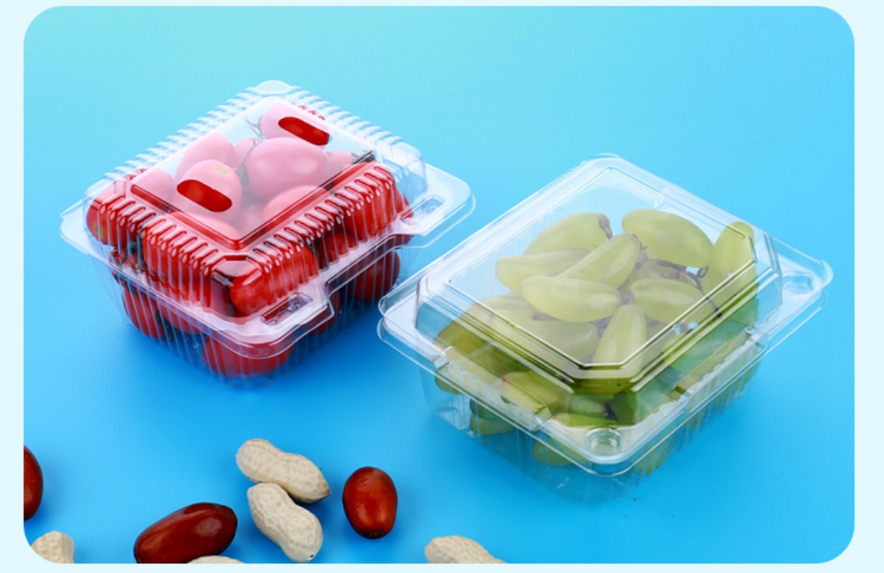 1000g一次性透明塑料水果蔬菜盒食品包装盒加厚草莓盒2斤装100个