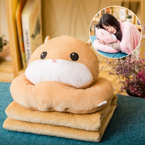 Office nap pillow Sleeping pillow Lunch break pillow pillow Primary school pillow quilt dual-use lying sleeping artifact blanket