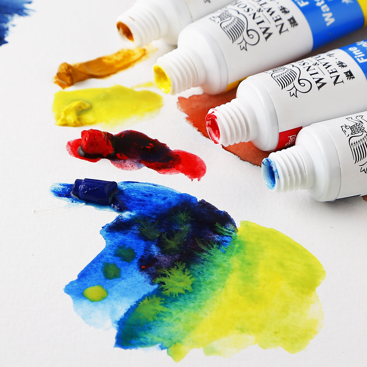 英国温莎牛顿24色水彩颜料套装 12色18色写生水彩画颜料工具套装