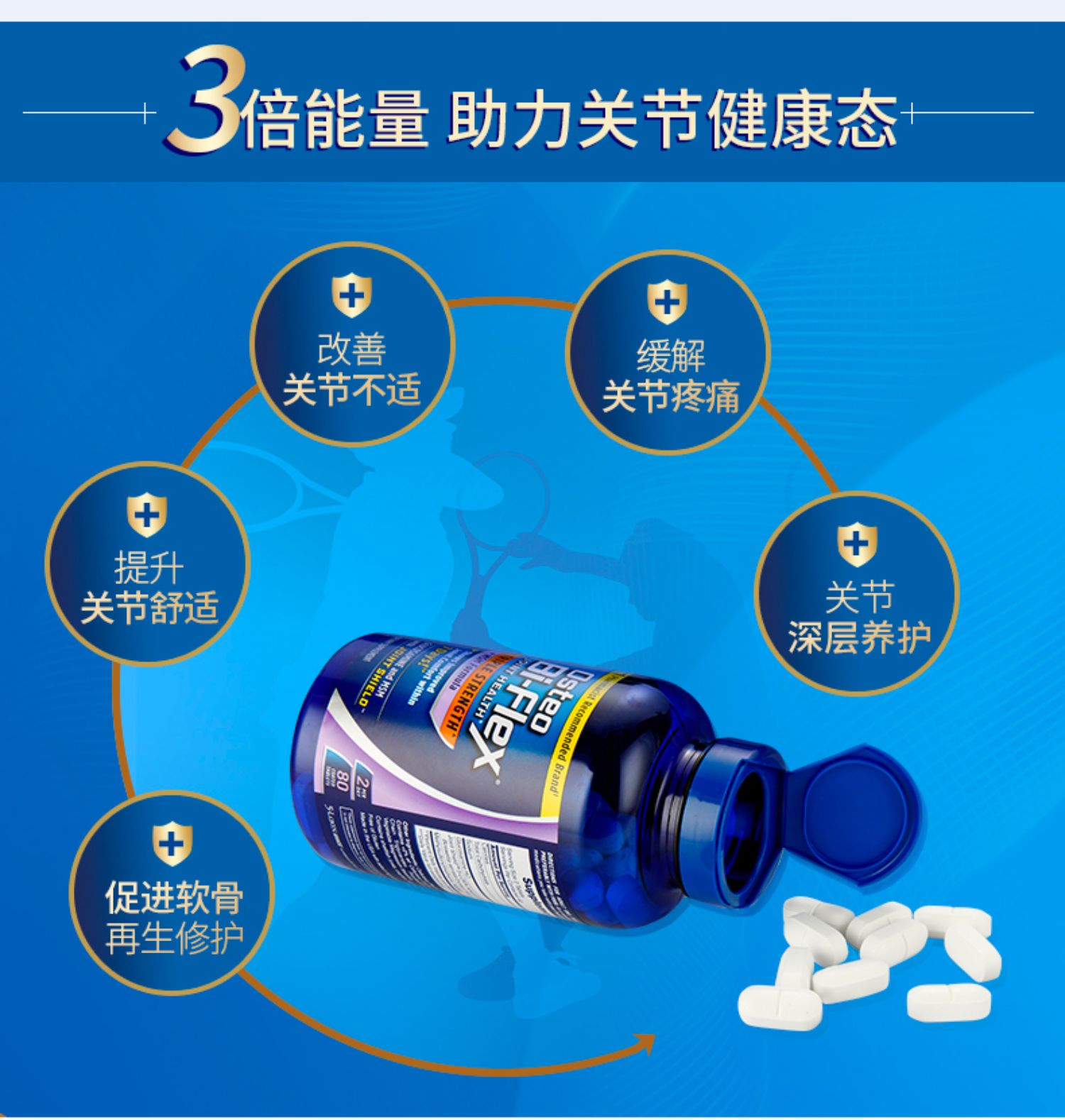 osteobiflex关捷健氨糖软骨素氨基葡萄糖