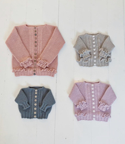 Jenny cardigan male and female children cardigan sweater text description translation needle knitting diagram non-finished product from bottom to top