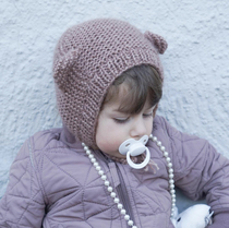 Teddy Mengmeng wool hat text description translation weaving diagram non-finished product