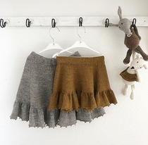 Mint skirt girl wool skirt Chinese translation illustration plain text knitting instructions take note of remarks mailbox